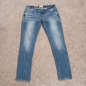 BKE STELLA Ankle Skinny Jeans Denim Size 28 Medium Wash Buckle.